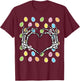 Easter Eggs Skeleton Hand Heart Bones Women Girls Kids Youth T-Shirt - T-Shirt | Maroon