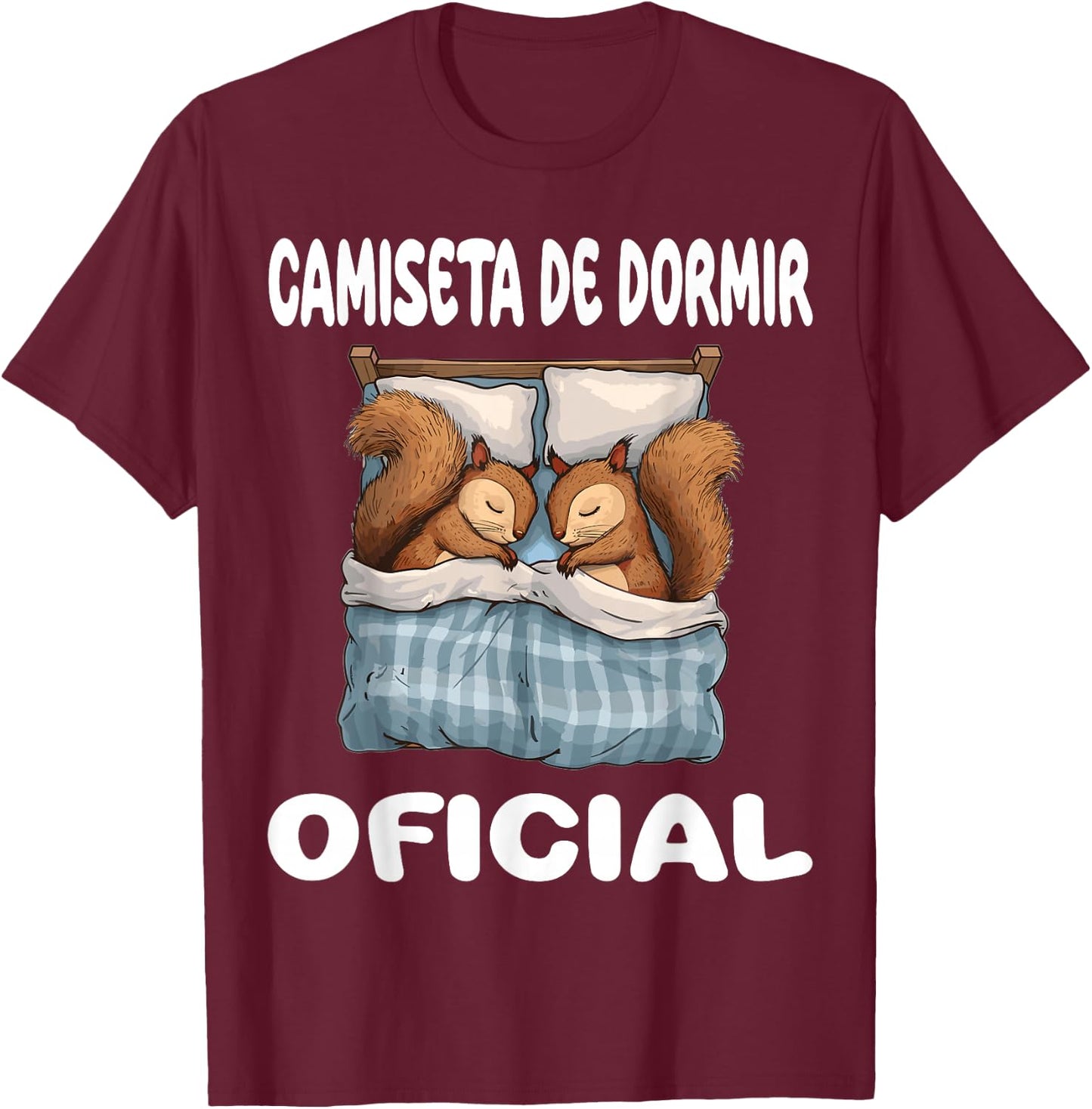 Squirrel Official Sleepshirt Pajamas Nightgown T-Shirt - T-Shirt | Maroon