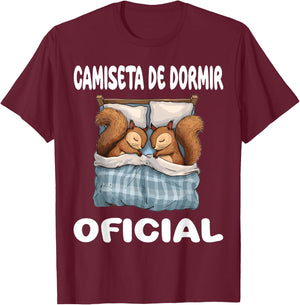 Squirrel Official Sleepshirt Pajamas Nightgown T-Shirt - T-Shirt | Maroon