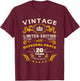 Vintage 2003 Limited Edition 20 Year Old Gifts 20th Birthday T-Shirt - T-Shirt | Maroon