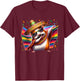 Mexican Guinea Pig Hamster Animal Party Fiesta Cinco De Mayo T-Shirt - T-Shirt | Maroon