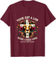 Flower Lion Jesus You've Got A Lion Inside Of Those Lungs T-Shirt - T-Shirt | Maroon