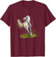 Horse Shirt Girl Gifts Horse Woman Equestrian Rider , Black T-Shirt - T-Shirt | Maroon