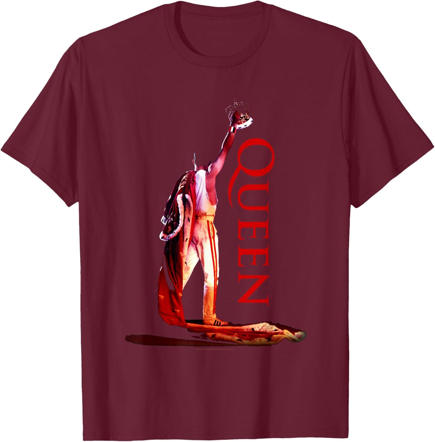 Queen Official Crown Colour , black T-Shirt - T-Shirt | Maroon