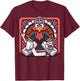 Thanksgiving Turkey Ice Hockey Goalie Youth Boys Thankful T-Shirt - T-Shirt | Maroon