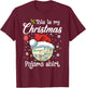 This Is My Christmas Pajama Shirt Volleyball Sport Xmas T-Shirt - T-Shirt | Maroon