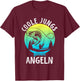 Cool Boys Go Fishing - Fishing Fisherman Gift Boys , black T-Shirt - T-Shirt | Maroon