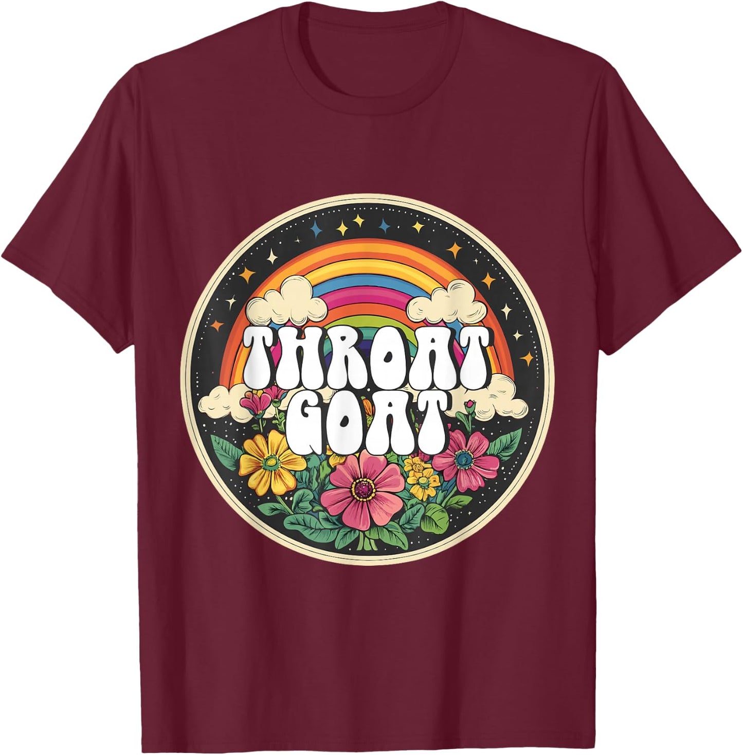 Inappropriate Throat Goat Embarrassing Adult Humor T-Shirt - T-Shirt | Maroon