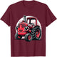 Kleiner roter Traktor für Kinder T-Shirt - T-Shirt | Maroon