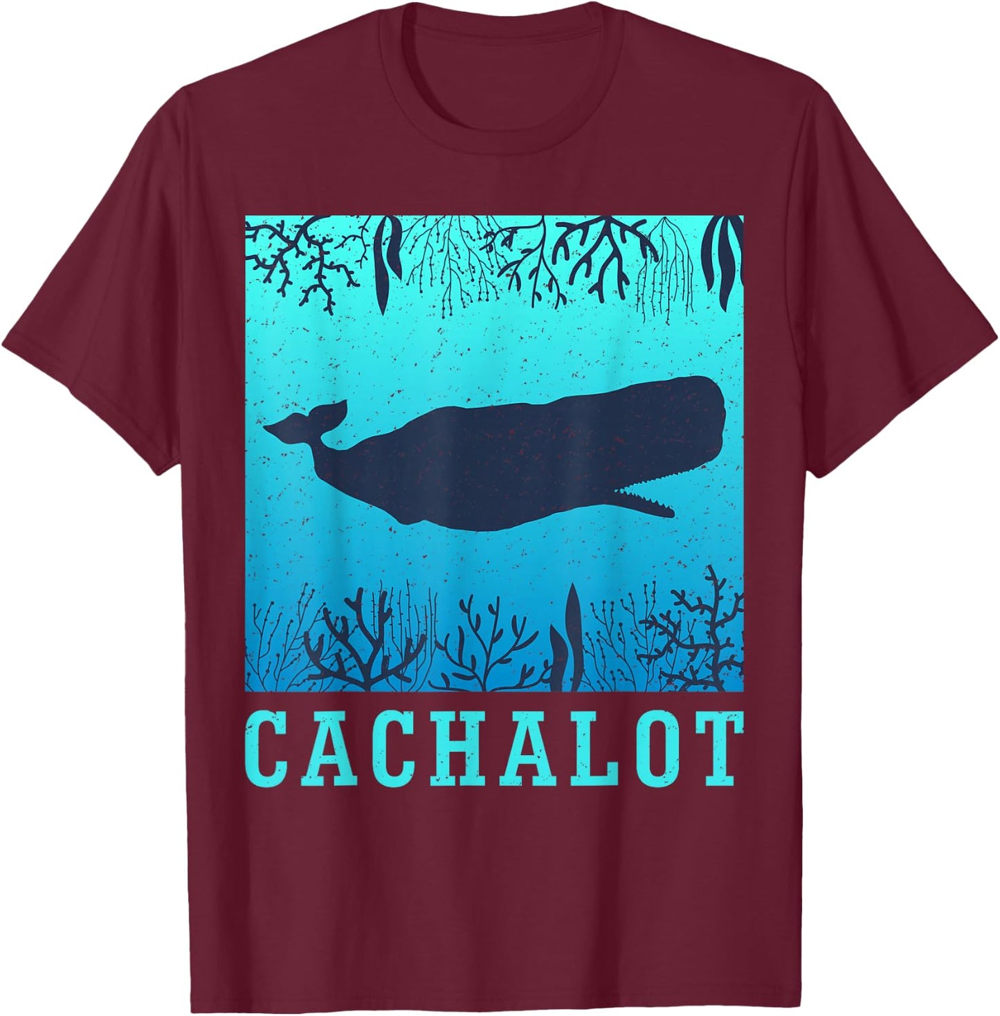 Whale Whales Biologist Aquarian Aquarium , Black, S T-Shirt - T-Shirt | Maroon