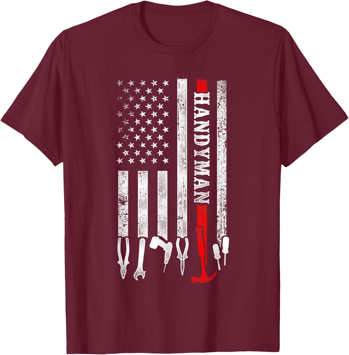Handyman Handyman T-Shirt - T-Shirt | Maroon