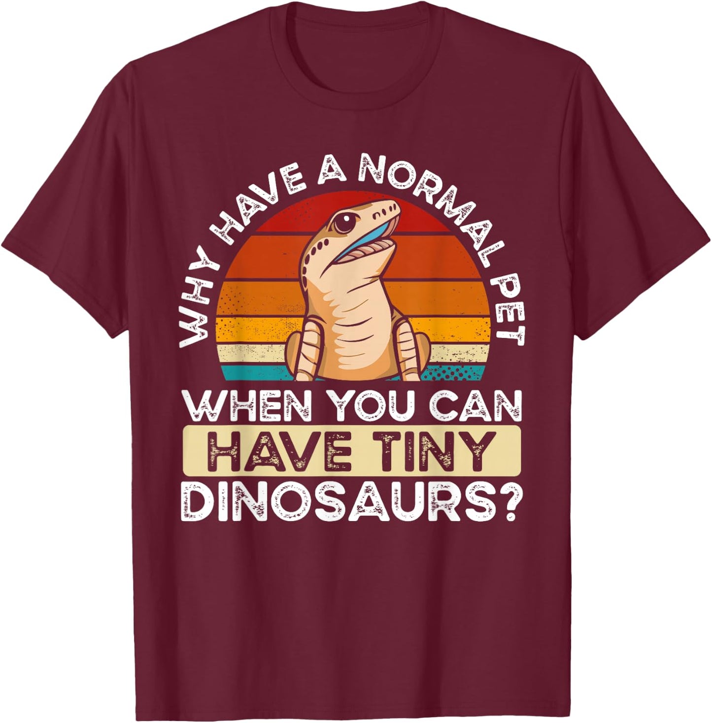 Blue Tongued Lizard Herpetology Enthusiast Design T-Shirt - T-Shirt | Maroon