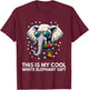 Funny White Elephant Wrapped Elephant Dumb T-Shirt - T-Shirt | Maroon