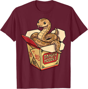 Danger Noodles T-Shirt - T-Shirt | Maroon