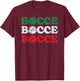 Retro Bocce Ball Lawn Bowling Game Enthusiast Boule Boccia T-Shirt - T-Shirt | Maroon