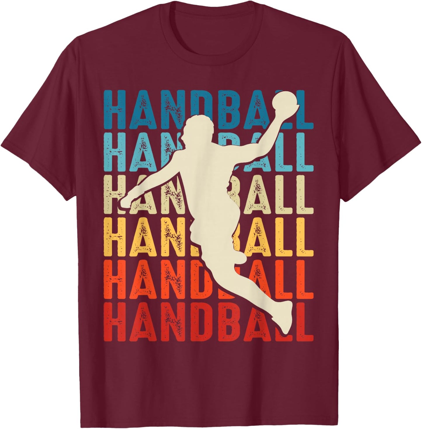 Handball Player Handball France Child Boy Funny T-Shirt - T-Shirt | Maroon