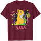 Disney The Lion King Retro '90s Couples Matching Nala , Black, S T-Shirt - T-Shirt | Maroon
