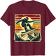 Retro Snowboard Rider Snowboarding Lover Snowboarder T-Shirt - T-Shirt | Maroon
