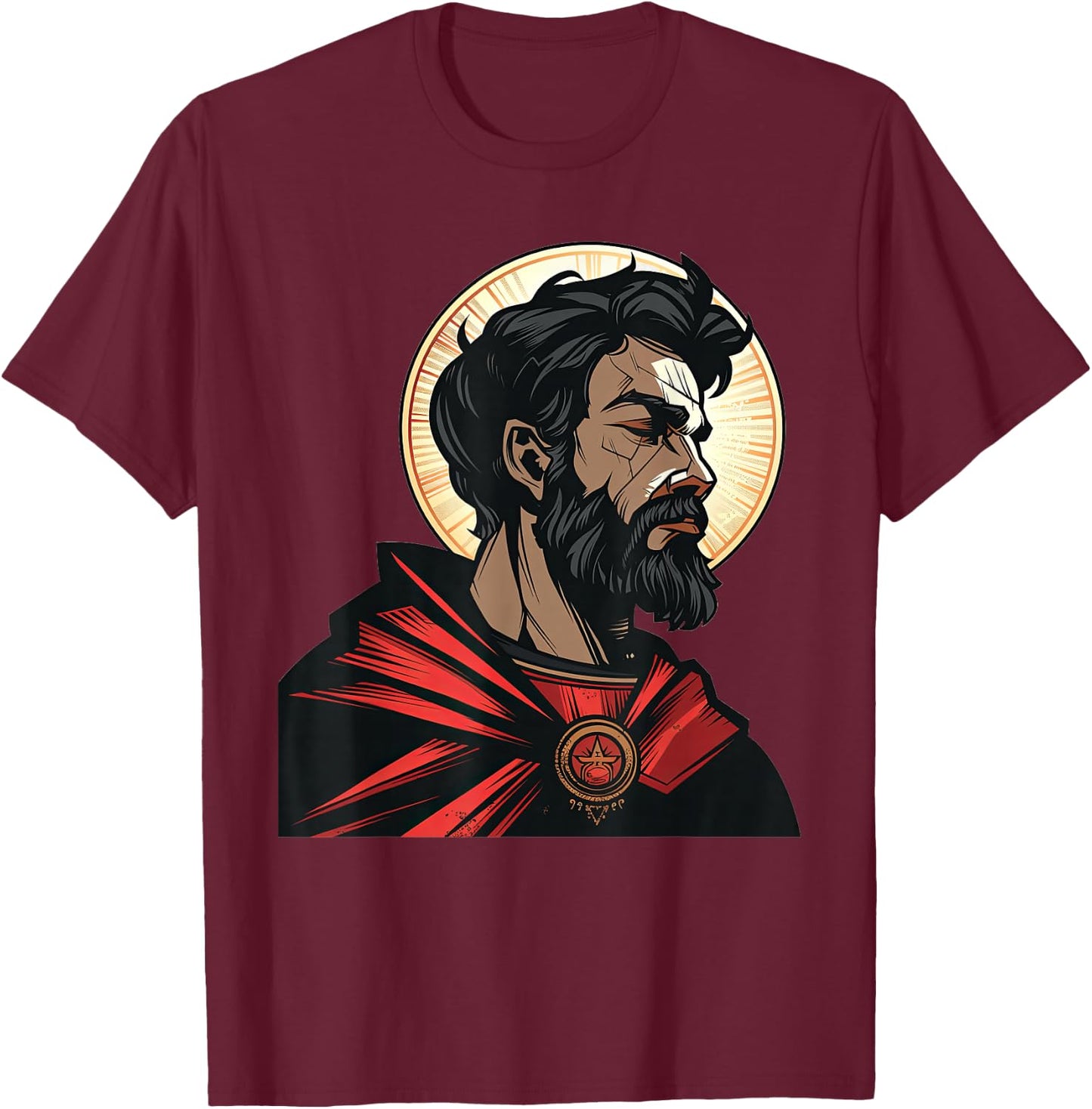 Saint Augustine Of Hippo As A Superhero T-Shirt - T-Shirt | Maroon