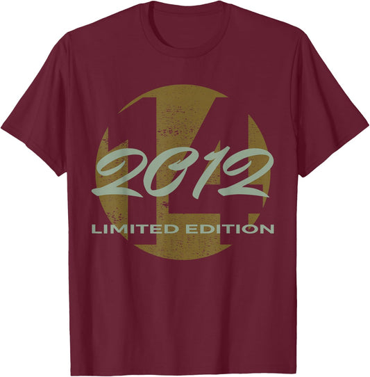 14. Geburtstag Mädchen Junge 14 Jahre 2012 Lustig Geschenk T-Shirt - T-Shirt | Maroon