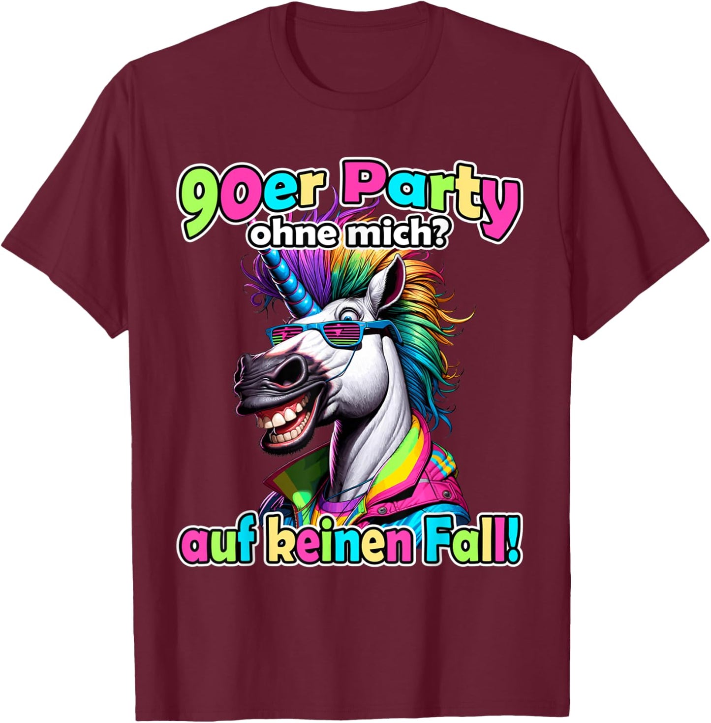 90s Outfit, Men's Themed Party, 90s Outfit, Women's , black T-Shirt - T-Shirt | Maroon