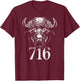 Buffalo 716 – Home BFLO NY Western New York T-Shirt - T-Shirt | Maroon