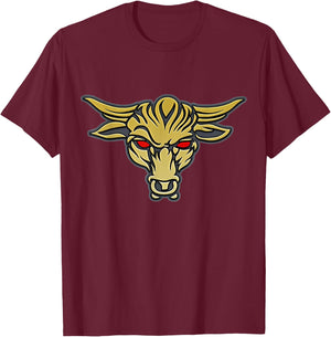 The Rock Brahma Bull Tattoo Design T-Shirt - T-Shirt | Maroon