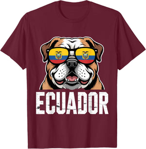 Ecuador Roots Ecuadorian Flag T-Shirt - T-Shirt | Maroon