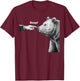 Funny Boop Bear Nose T-Shirt - T-Shirt | Maroon