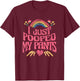 I Just Pooped My Pants Funny Adult Humor Meme , Small, Black T-Shirt - T-Shirt | Maroon