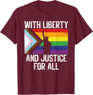LGBTQ Trans Gay T-Shirt - T-Shirt | Maroon