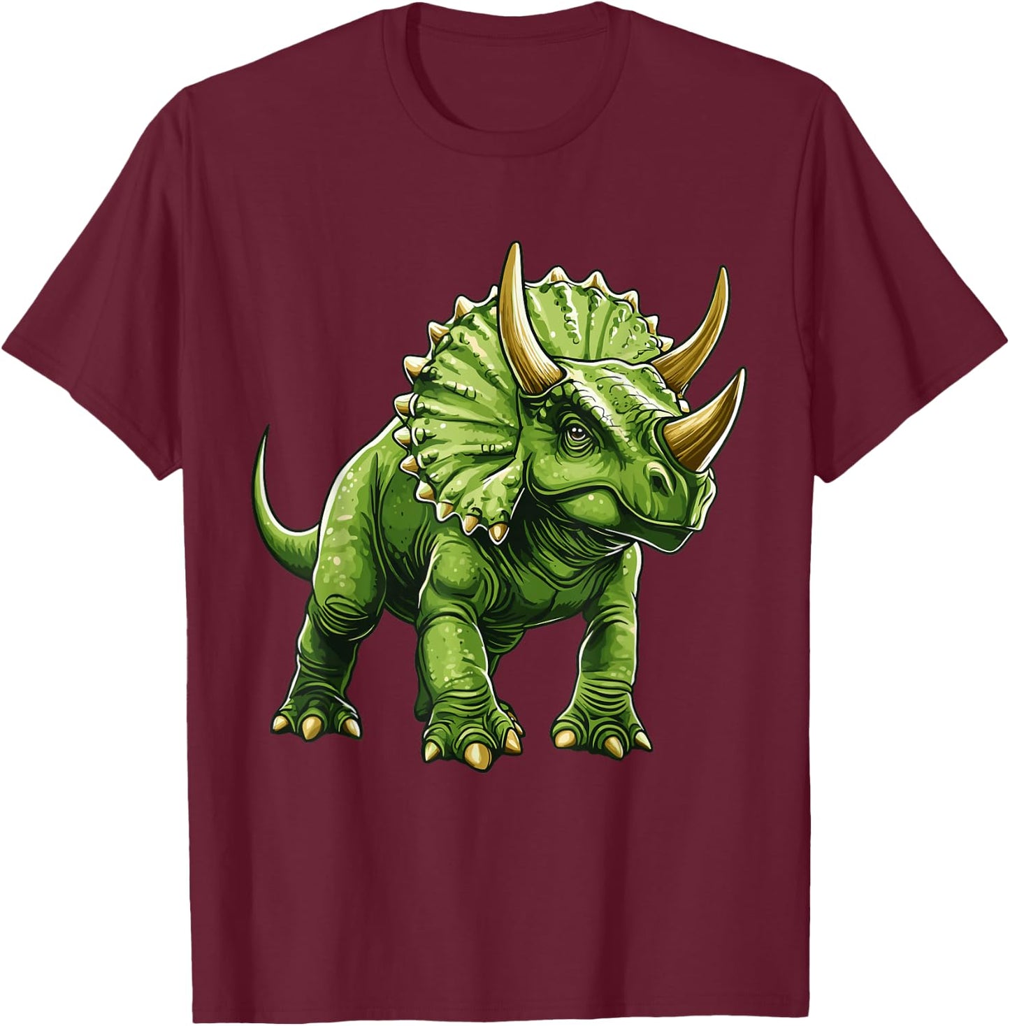 Triceratops T-Shirt - T-Shirt | Maroon