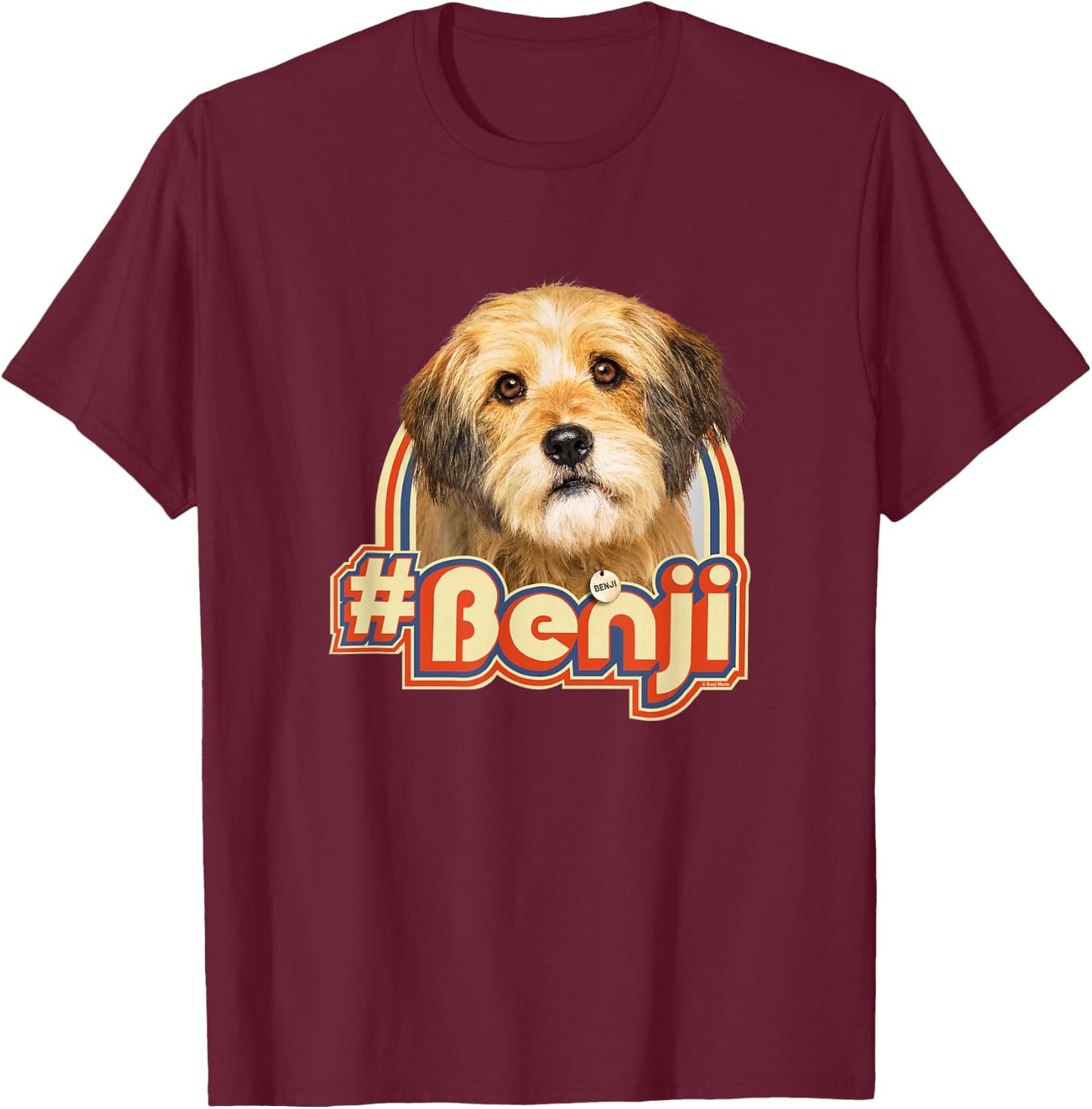 Benji The Dog Hashtag T-Shirt - T-Shirt | Maroon