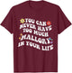 Retro Groovy You Can Never Have Too Much Mallory In Your T-Shirt - T-Shirt | Maroon