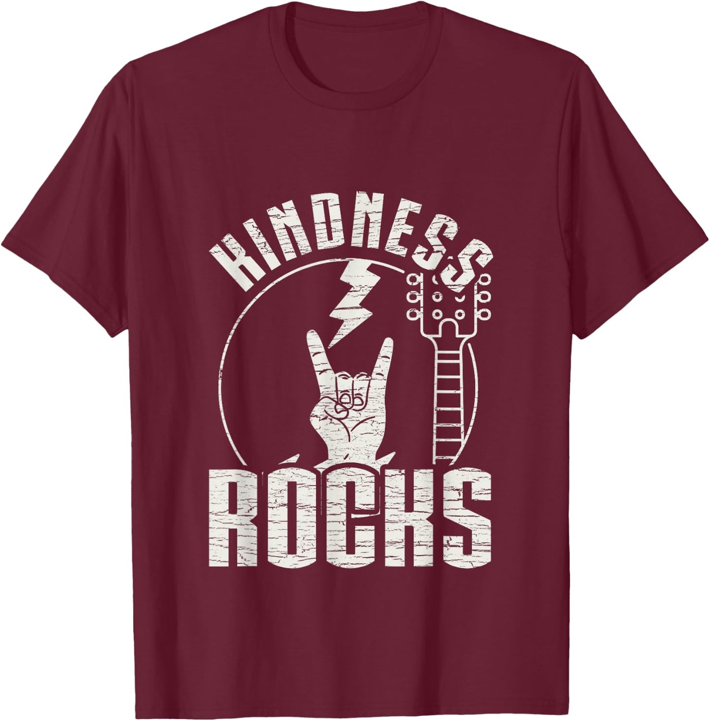 Kindness Rocks Shirt Anti-Bullying Awareness Gift T-Shirt - T-Shirt | Maroon