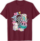 Smile face MLT Medical Laboratory Technician Stethoscope T-Shirt - T-Shirt | Maroon