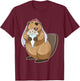 Beaver Bride Bridal bouquet Wedding T-Shirt - T-Shirt | Maroon