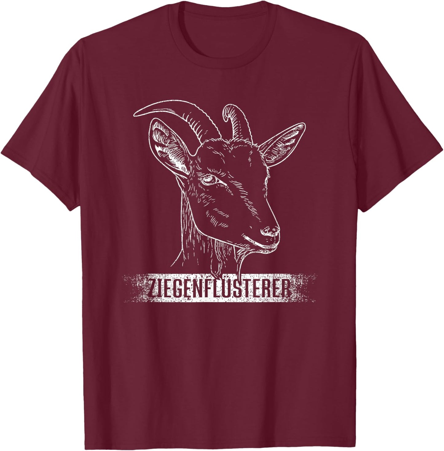 Ziegenflüsterer | Ziegen Flüsterer Lustiges Ziegen Landwirt T-Shirt - T-Shirt | Maroon