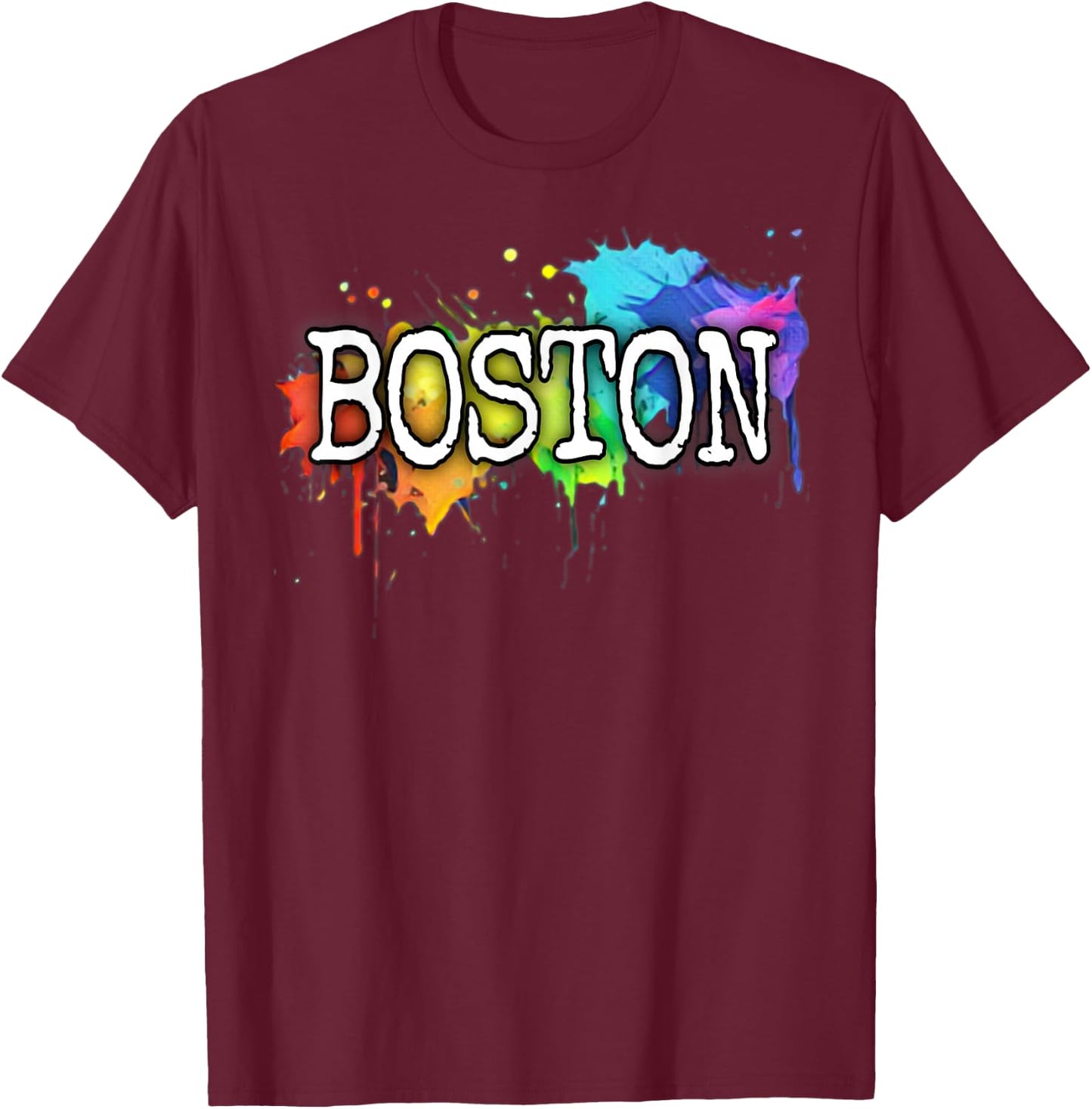 Boston Massachusetts Apparel Women & Kids Boston T-Shirt - T-Shirt | Maroon