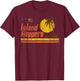 Magnum Island Hoppers Retro Sunset in PI , black T-Shirt - T-Shirt | Maroon