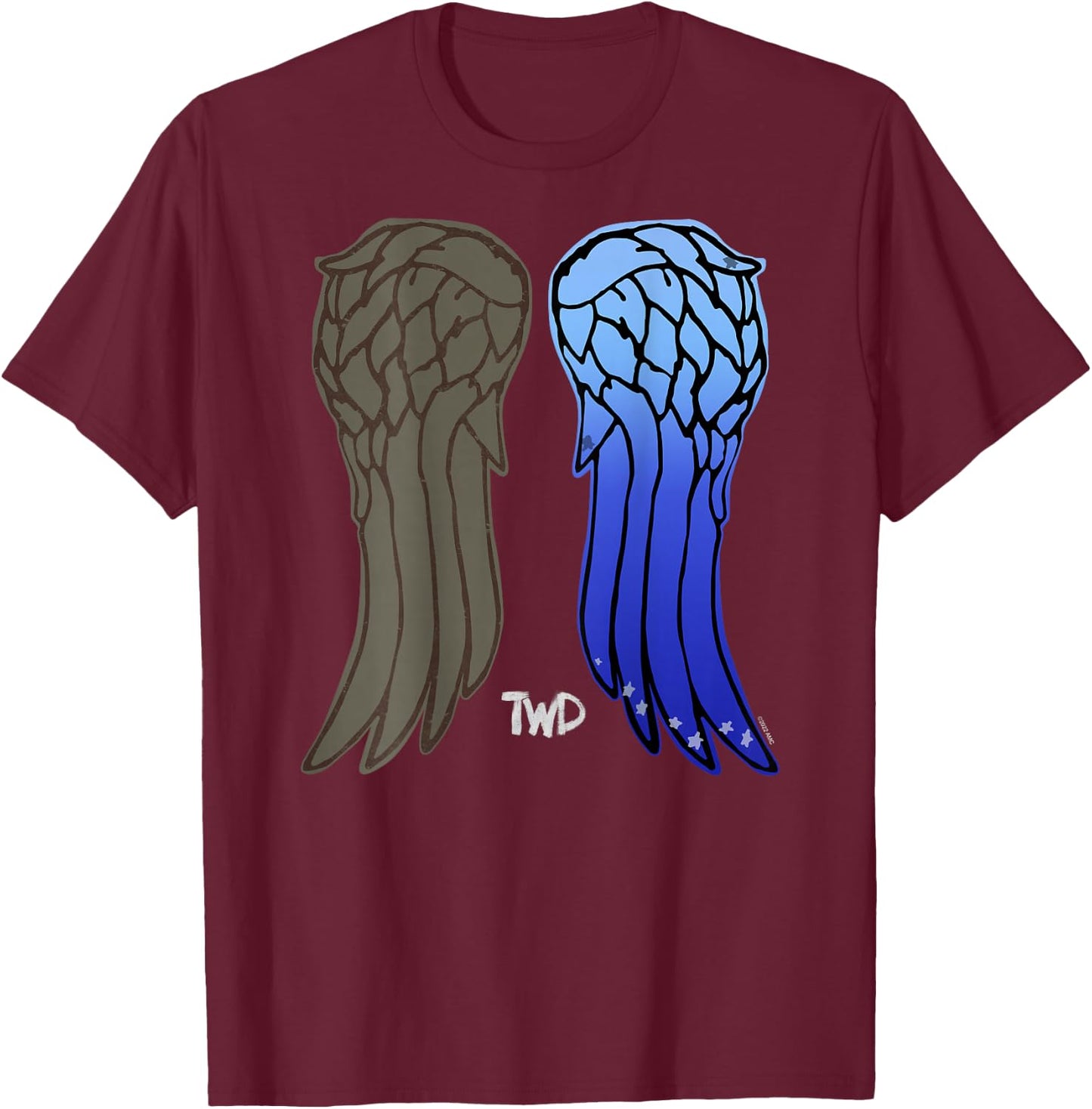 The Walking Dead Daryl Dixon New Wings , black T-Shirt - T-Shirt | Maroon