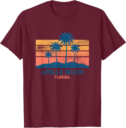 Apollo Beach Florida Retro Vintage Souvenir Sun