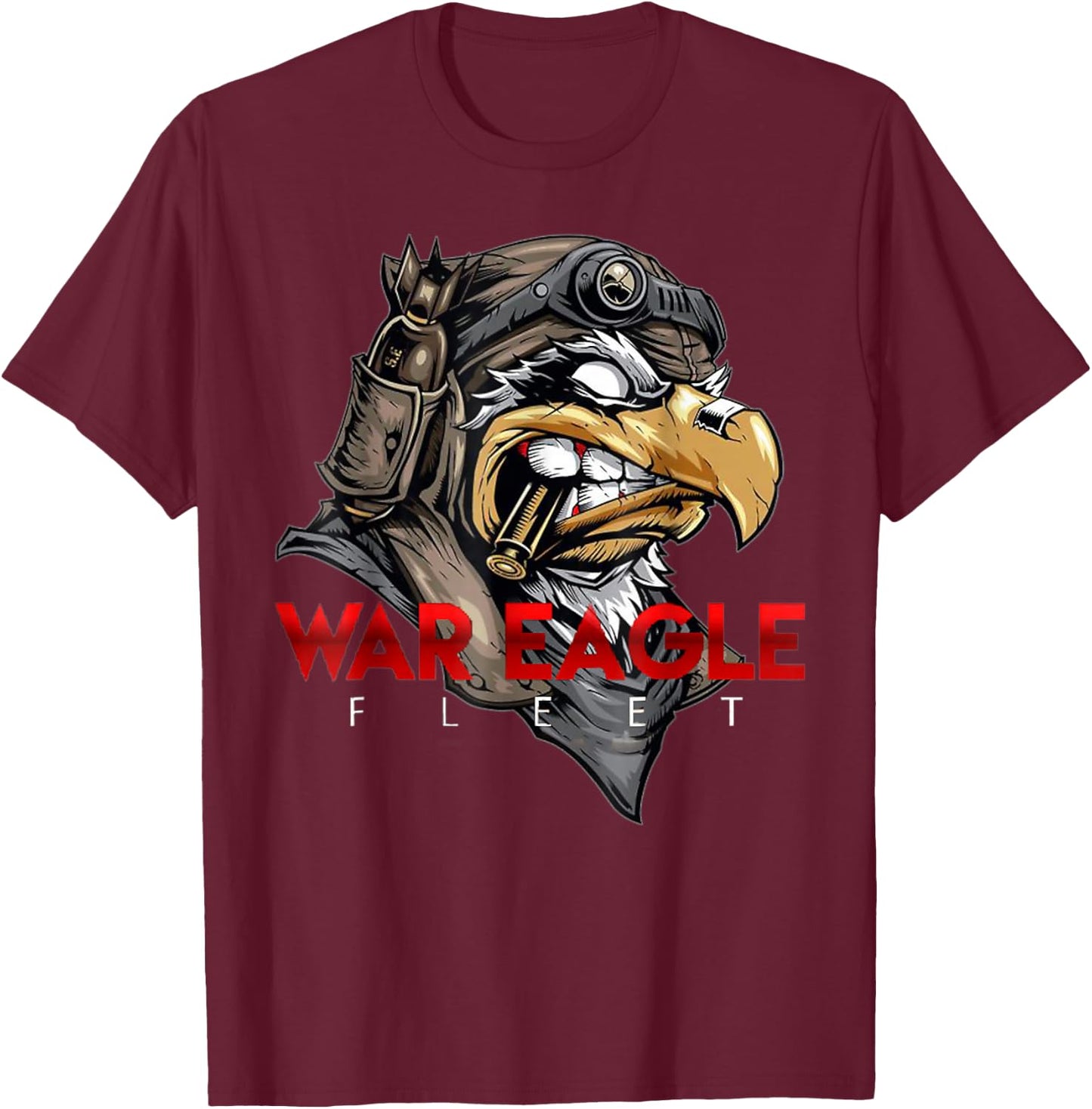 War Eagle Fleet Battle Eagle T-Shirt - T-Shirt | Maroon