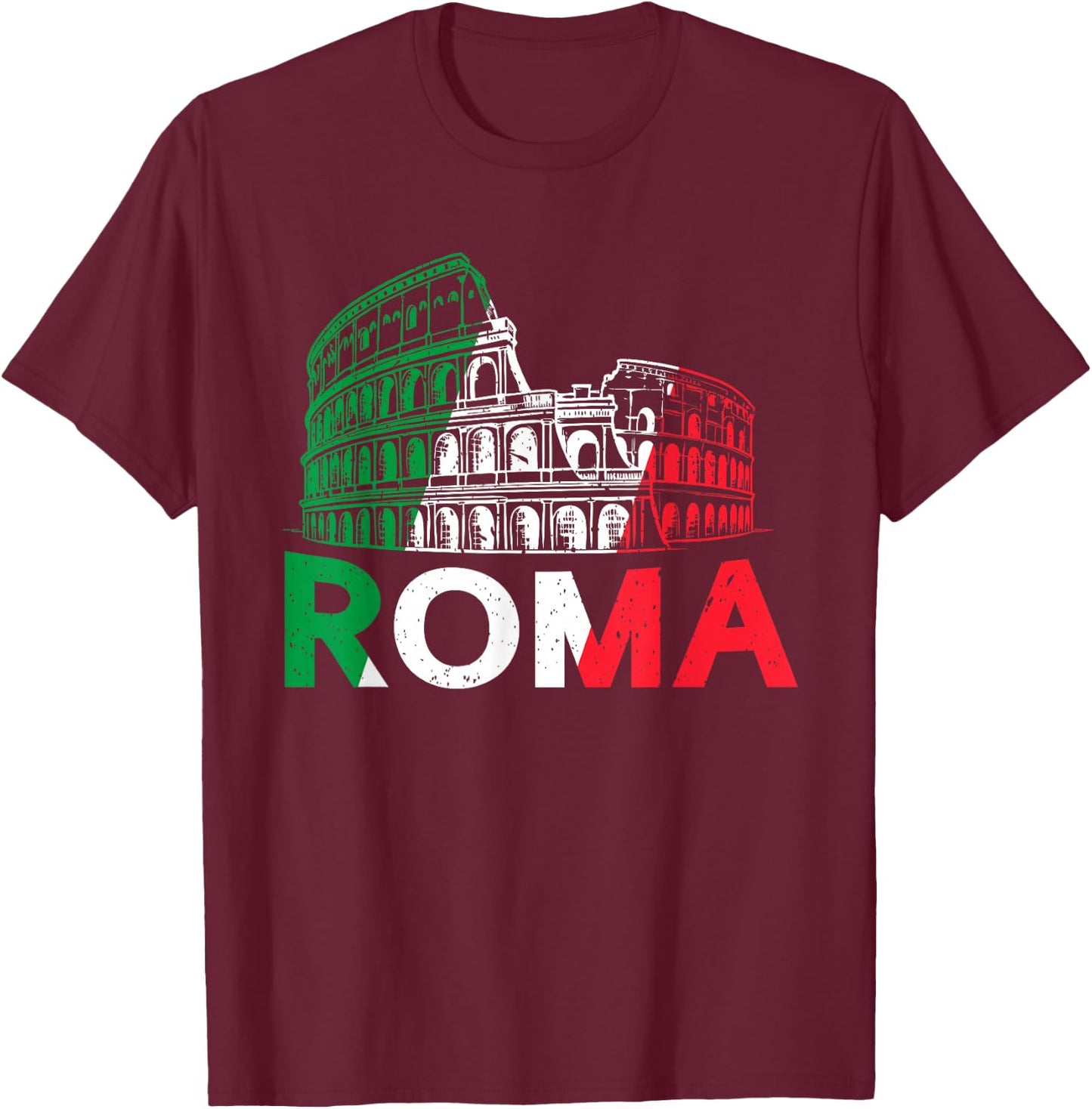 Roma Rome Italie Italie T-Shirt - T-Shirt | Maroon