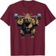 Rhino Powerlifting Weightlifting Rhinoceros Gym Workout T-Shirt - T-Shirt | Maroon