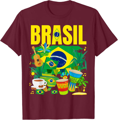 Brazil Flag - Outfit Idea - Brazilian Flag , Black, S
