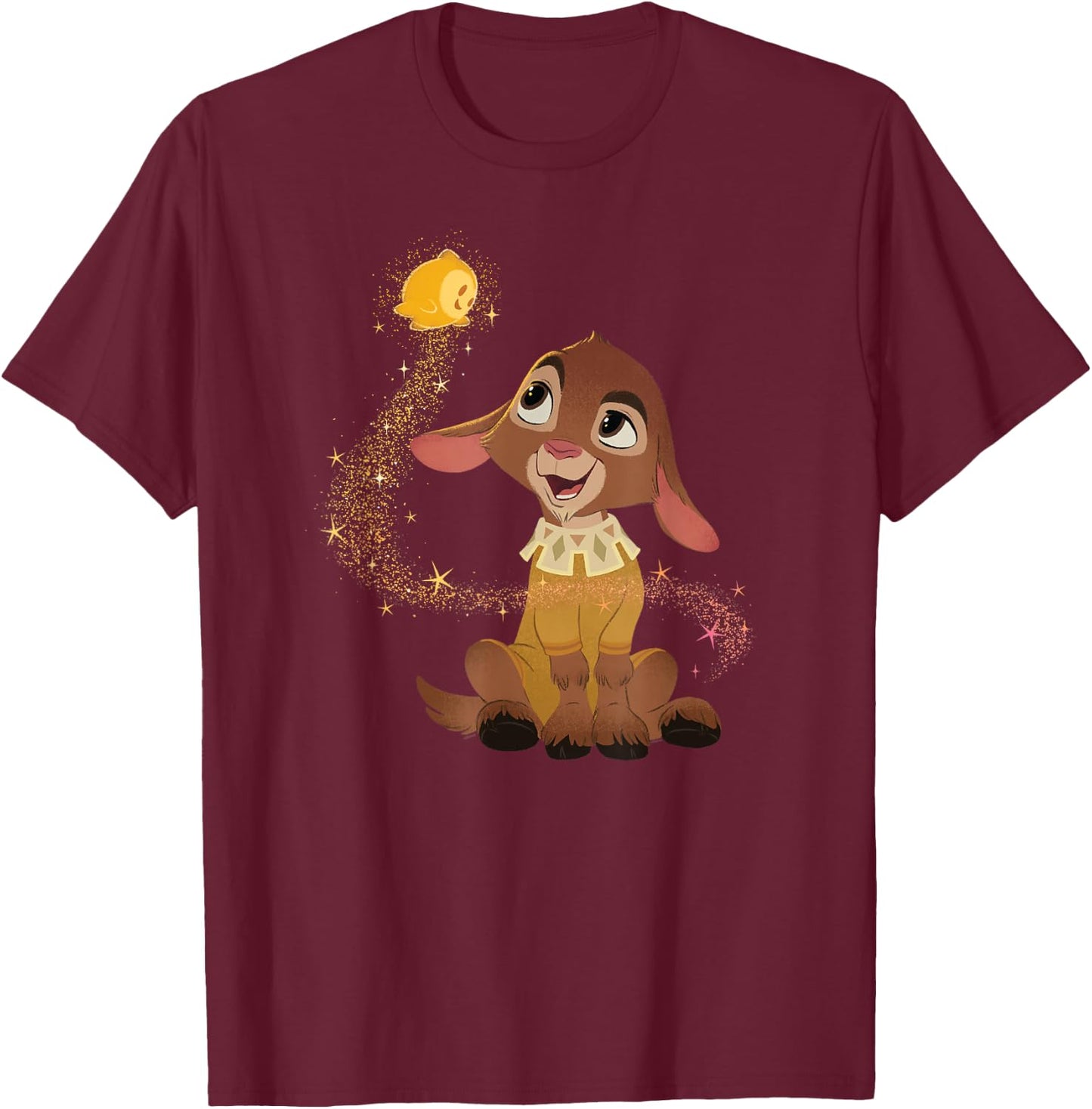 Disney Wish Star and Valentino Magical Friends T-Shirt - T-Shirt | Maroon