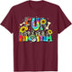 Fur Mama Tie Dye Leopard Mother's Day Dog Mom Life Dog Mama Men Women T-Shirt - T-Shirt | Maroon