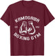Vintage Boxer KBG(Kamogawa) Boxing Gym EST.1950 , Black, S T-Shirt - T-Shirt | Maroon