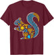 Squirrel Menorah Dreidel Jewish Hanukkah Kids T-Shirt - T-Shirt | Maroon